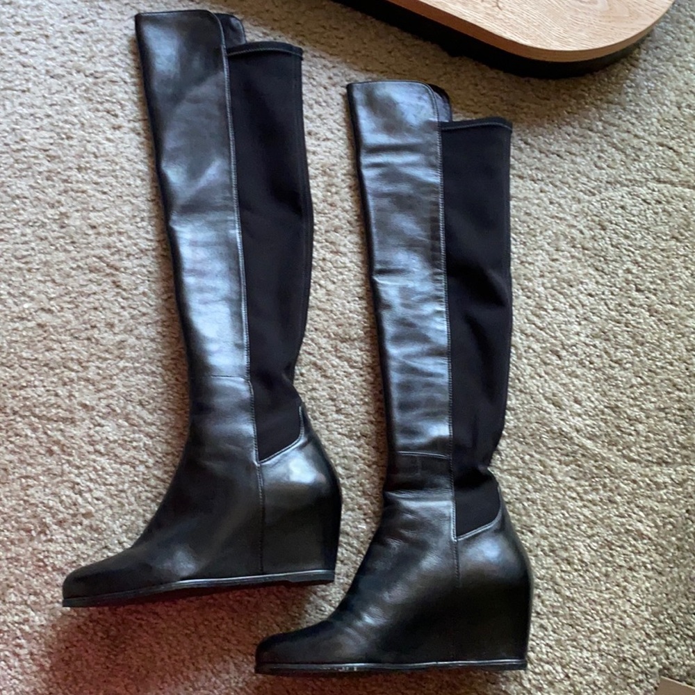 Stuart Weitzman SEMI Black Nappa Size M7.5